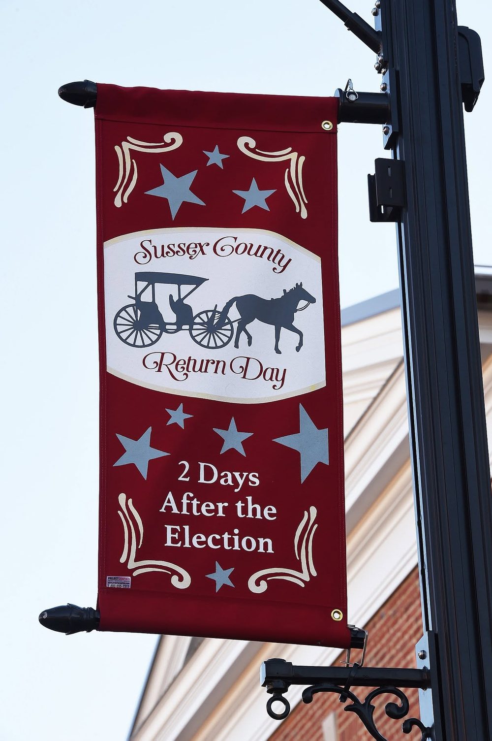 Sussex County Return Day street banner in Georgetown — 2 Days After the Election